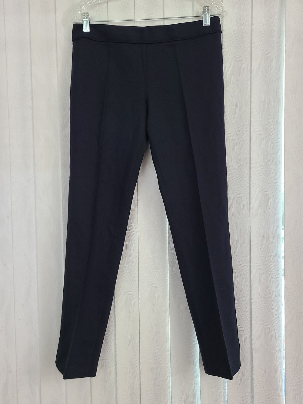 Tory Burch 4 Navy Ankle Slit Skinny Minimalist Career Office Work Trouser Pant